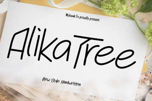 Alika Tree: A Handwritten Font with Editorial Grace