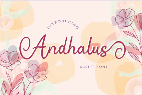Andhalus: A Stylish Script Font That Brings Handmade Designs to Life