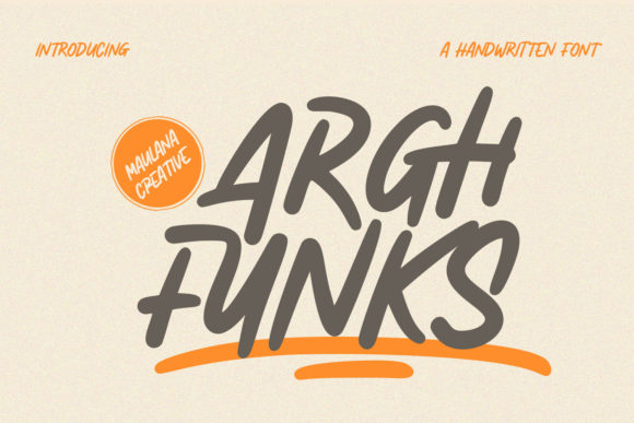 Arghfunks: A Bold Display Font for Expressive Editorial Design
