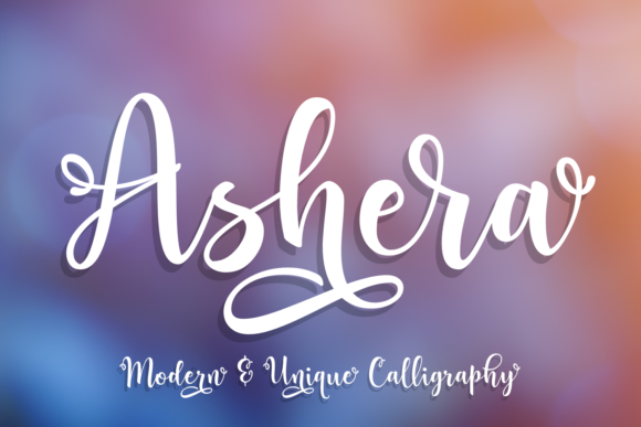 Ashera: A Romantic Script Font for Elegant Editorial Design