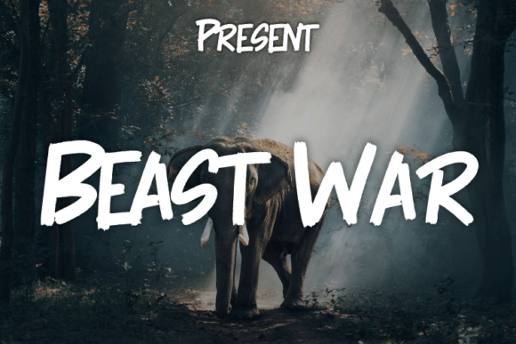 Beast War: A Bold Script for High-Impact Design