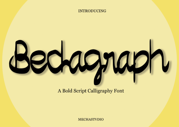 Bedagraph: A Cool, Classy Script Font for Modern Editorial Design