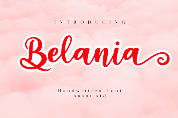 Belania: A Romantic Calligraphy Font for Modern Digital Campaigns