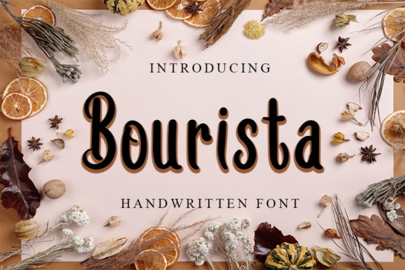 Bourista: A Bold Handwritten Font for Stylish Branding Projects