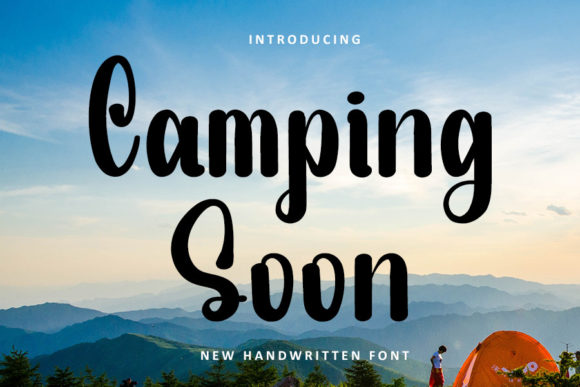 Camping Soon: A Stylish Handwritten Font for Crafters and Makers