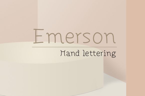 Emerson: A Sweet Handwritten Font for Modern Branding Projects
