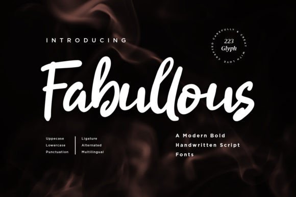 Fabullous: A Handwritten Script Font That Feels Effortlessly Elegant