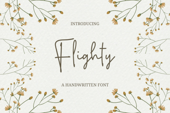 Flighty: A Monoline Handwritten Font for Modern Web Design Projects