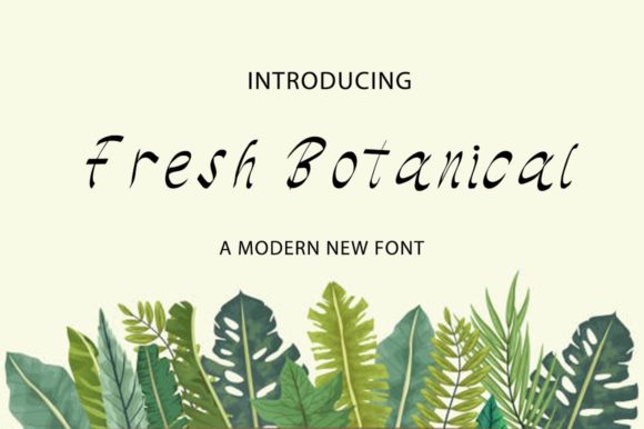Fresh Botanical: A Versatile Script Font for Modern Digital Marketing