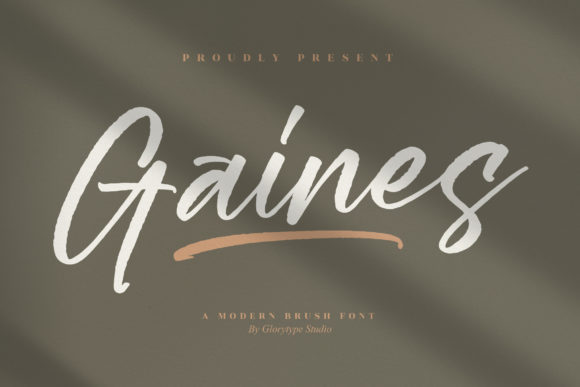 Gaines: A Modern Handwritten Font That Elevates Small Business Branding