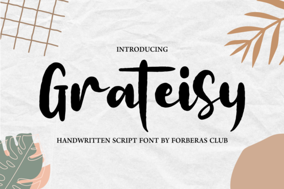 Grateisey: A Stylish Script Font for Modern Web Design Projects