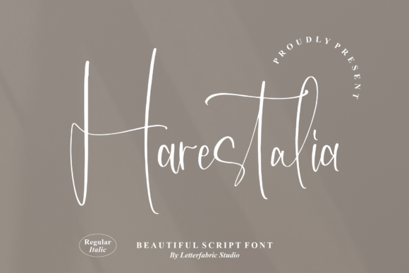 Harestalia: A Delicate Script Font for Modern Web and Brand Design