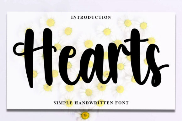 Hearts: A Stylish Handwritten Font for Modern Web Design