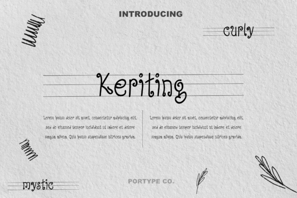 Keriting: A Playful Script Font for Whimsical Brand Identities