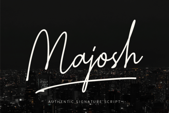Majosh: A Sophisticated Script Font for Elegant Branding Projects