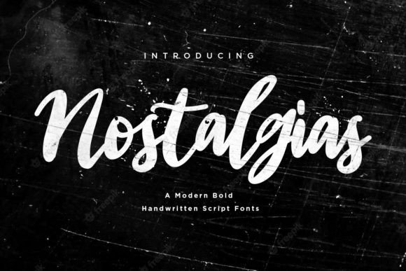 Nostalgias: A Handwritten Script Font for Crafters and Makers