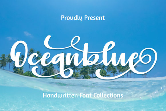Oceanblue: A Sweet Handwritten Font for Modern Web Design
