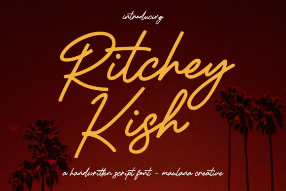 Ritchey Kish: A Stylish Script Font That Elevates Small Business Branding
