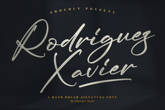 Rodriguez Xavier: A Handwritten Script Font for Crafters and Makers
