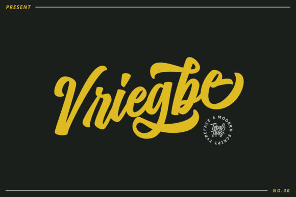 Vriegbe: A Retro Script Font for Modern Web and Brand Design