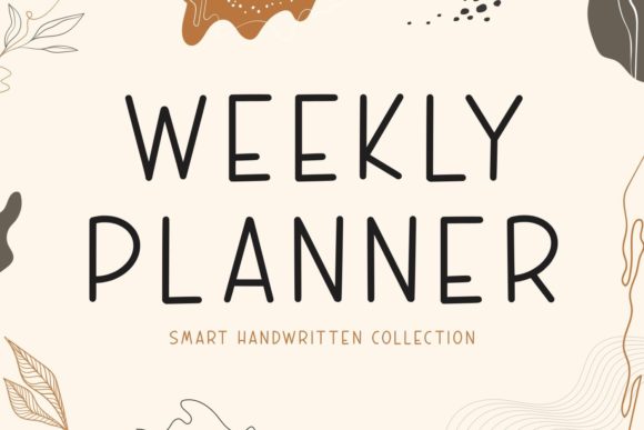 Weekly Planner Font: A Smart Typography Choice for Small Business Branding