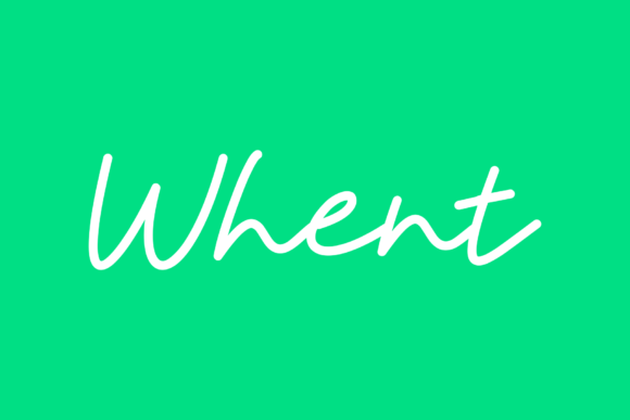 Whent: A Bold Handwritten Font That Elevates Modern Branding Projects
