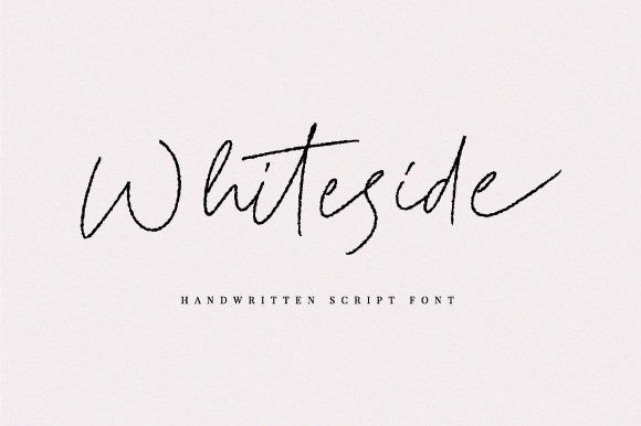 Whiteside: The Handwritten Script Font That Elevates Digital Marketing Design