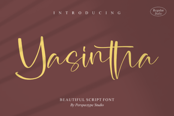 Yasintha: A Modern Script Typeface for Elegant Web Design
