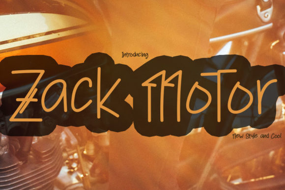 Zack Motor: A Fresh Handwritten Font for Polished Branding